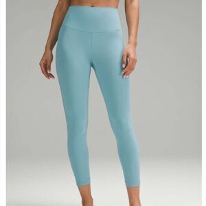 Lululemon Align High-Rise Crop Leggings Tidal Teal 23 inch Sz 8 Blue Activewear
